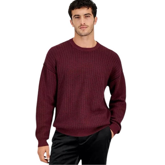 Burgundy Massimo Dutti Knitted Sweater (L) - Picture 1 of 8